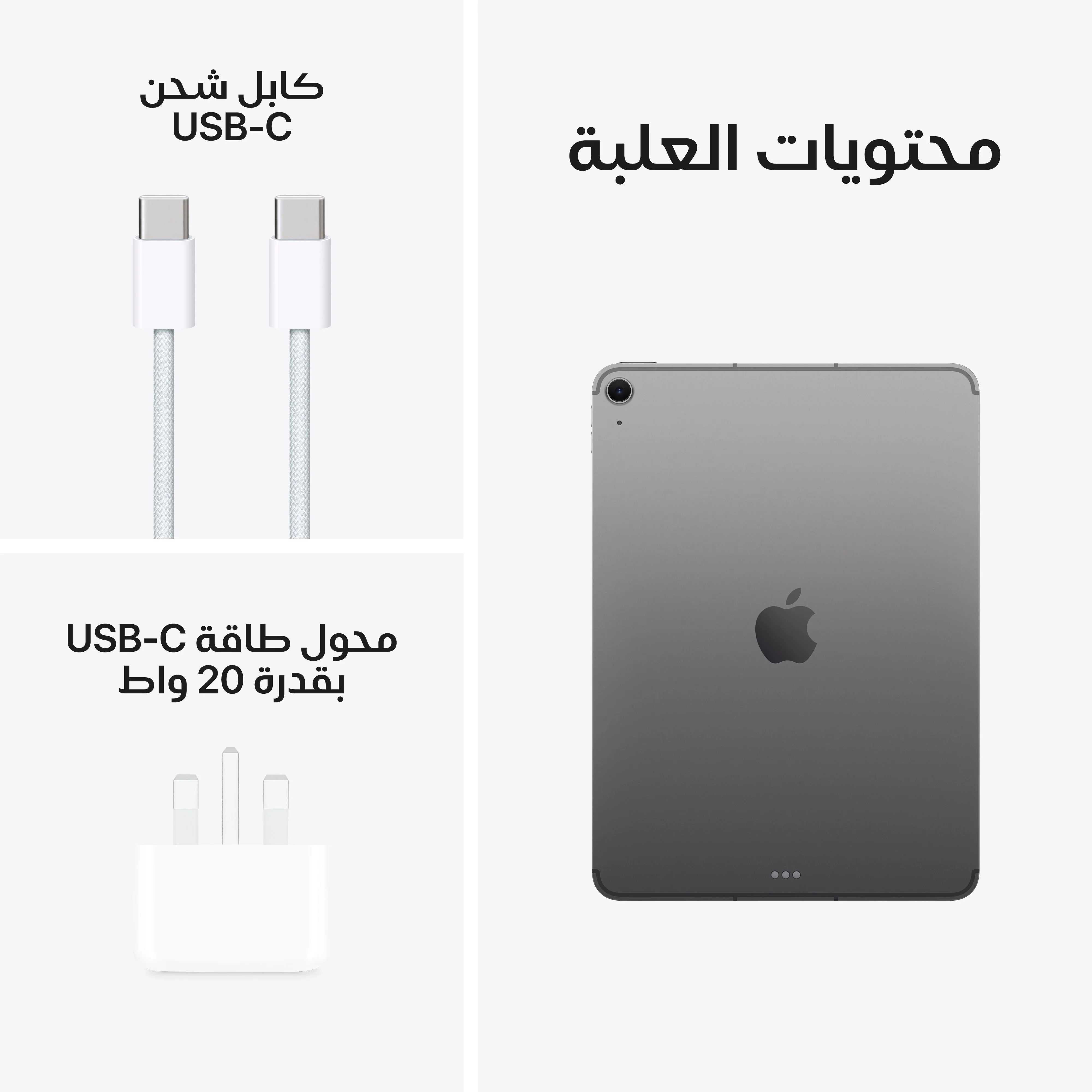 11-inch iPad Air Wi-Fi + Cellular 128GB - رمادي فلكي (M3) - Image 10