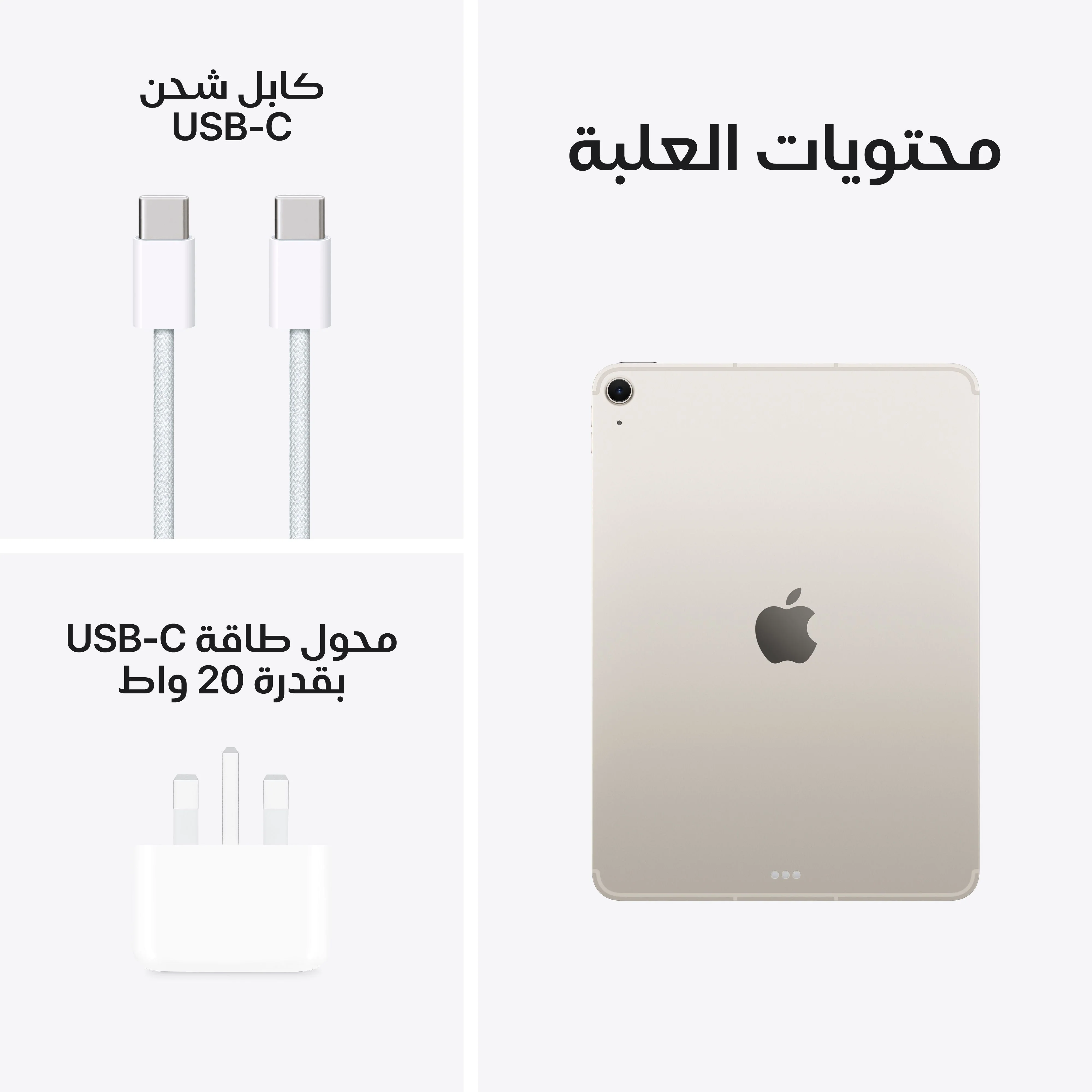 11-inch iPad Air Wi-Fi + Cellular 256GB - ضوء النجوم (M3) - Image 10