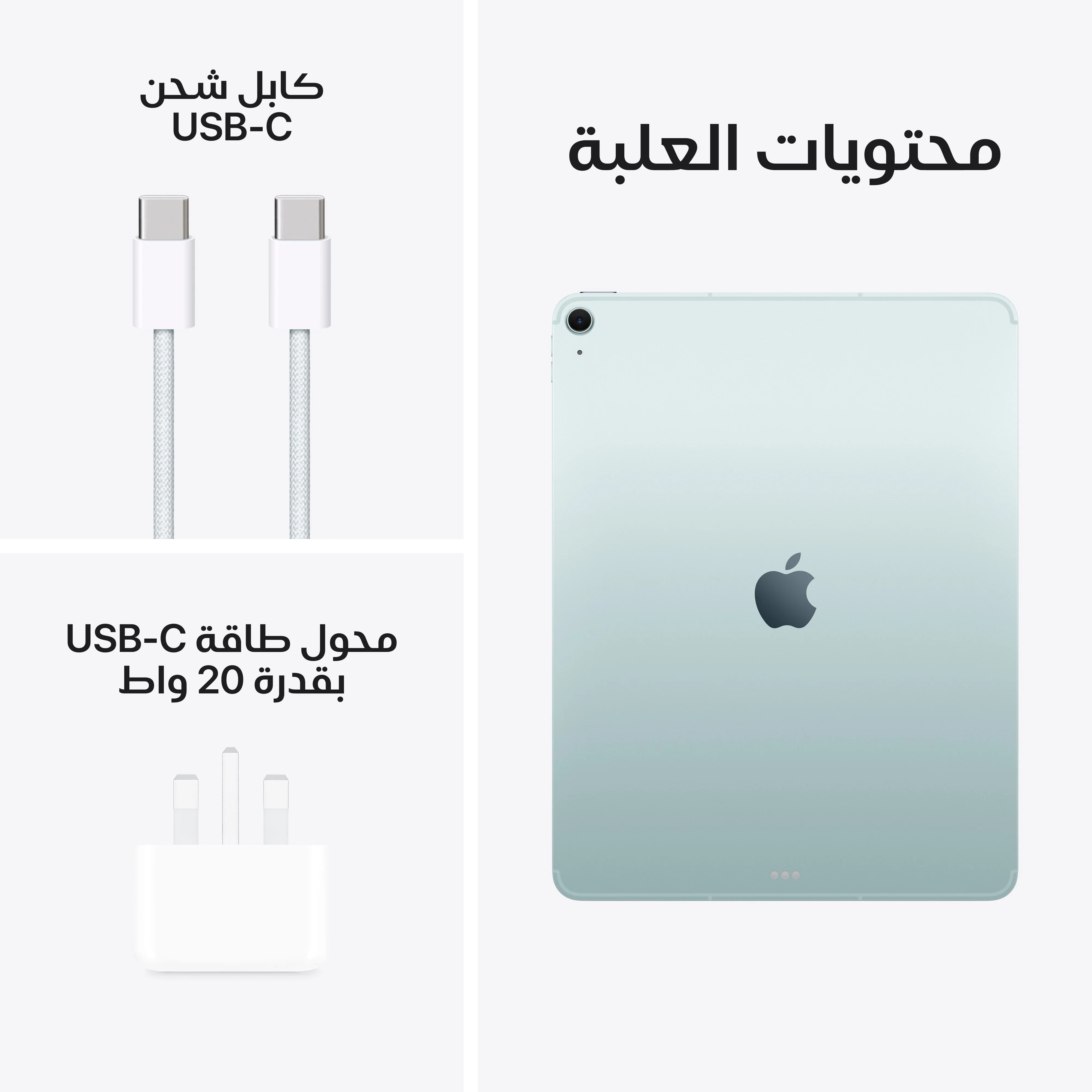 13-inch iPad Air Wi-Fi + Cellular 128GB - أزرق (M3) - Image 10