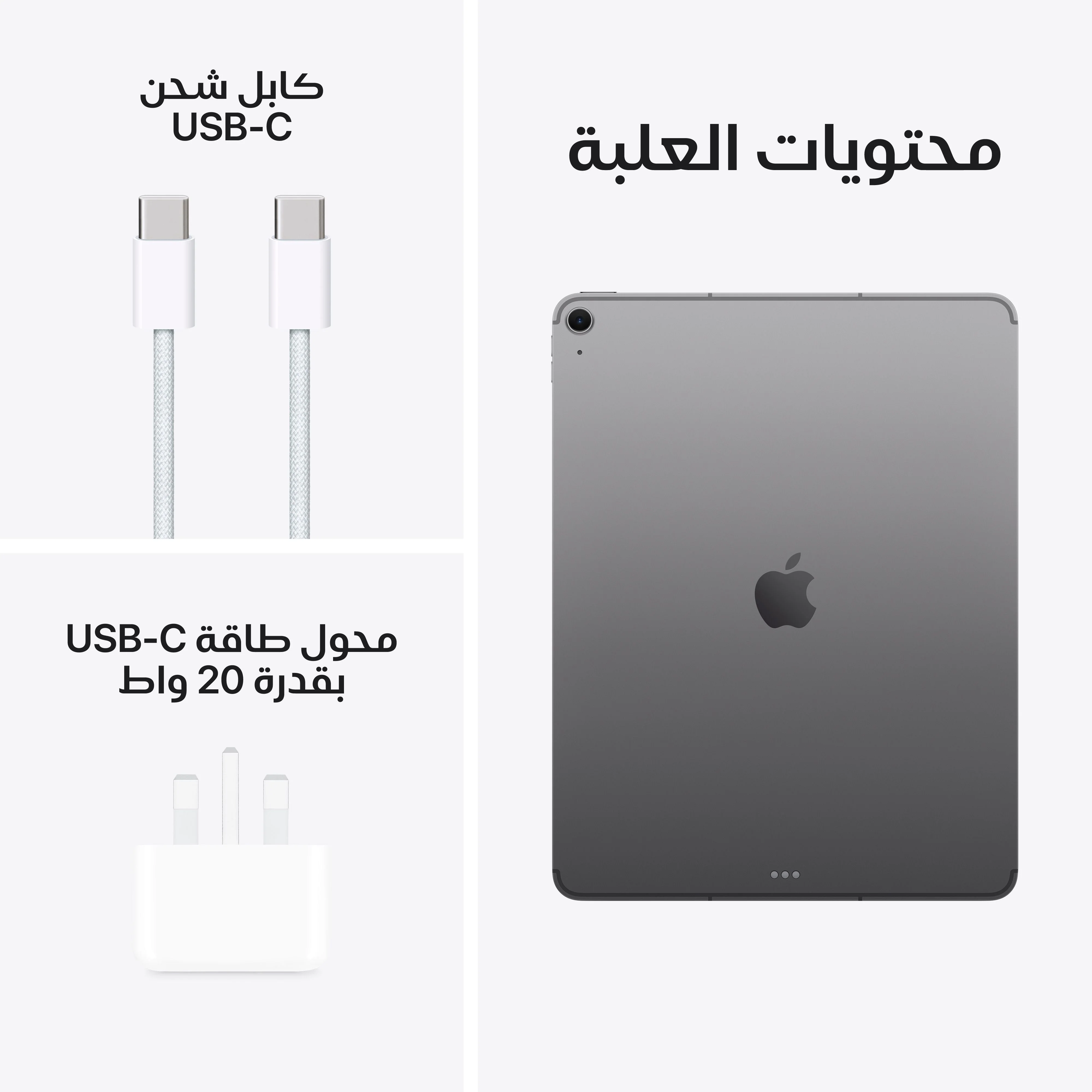 13-inch iPad Air Wi-Fi + Cellular 1TB - رمادي فلكي (M3) - Image 10