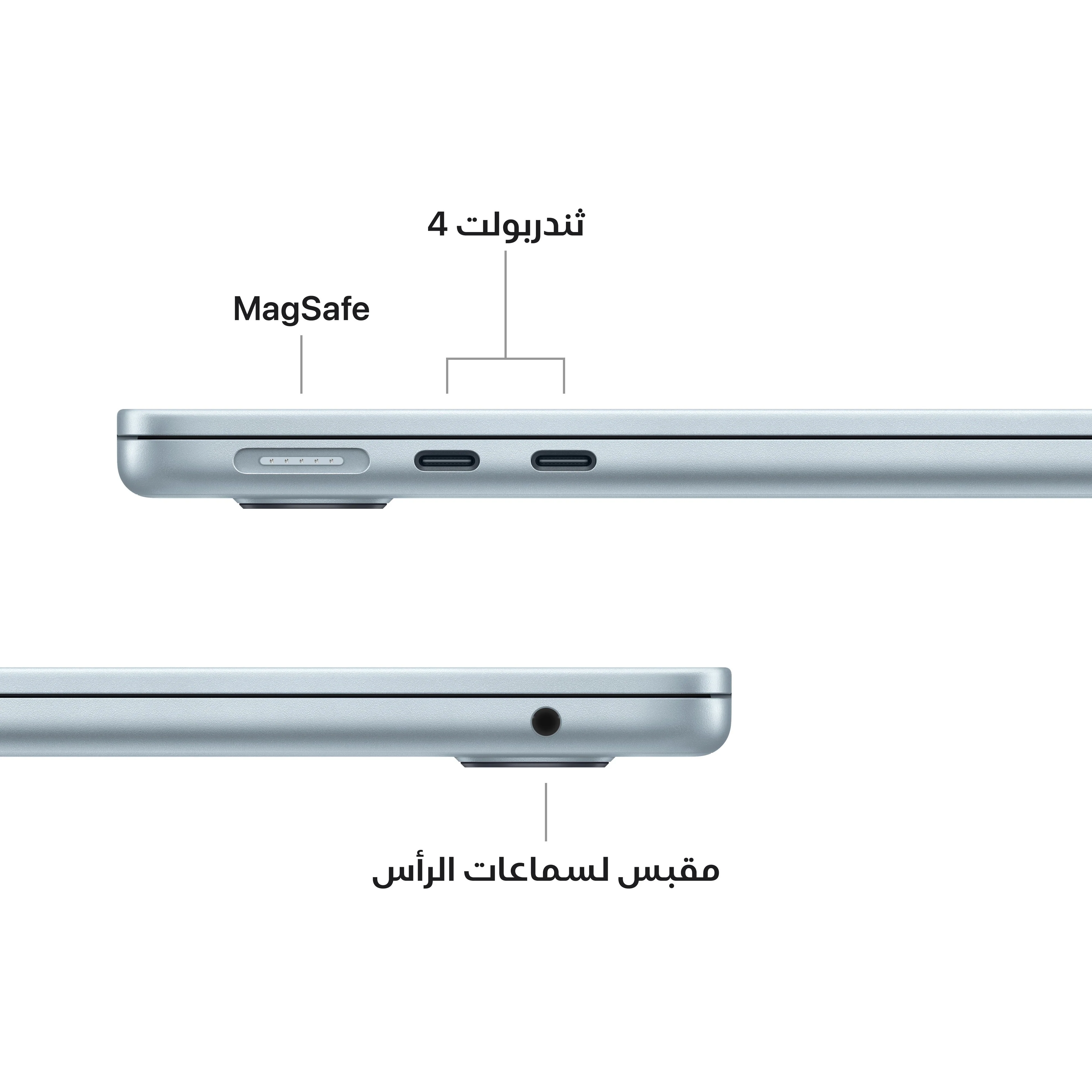 ماك بوك إير 13 بوصة: شريحة Apple M4 بمعالج مركزي 10 نوى ومعالج رسومات 10 نوى، 512 جيجابايت SSD - أزرق سماوي - Image 7