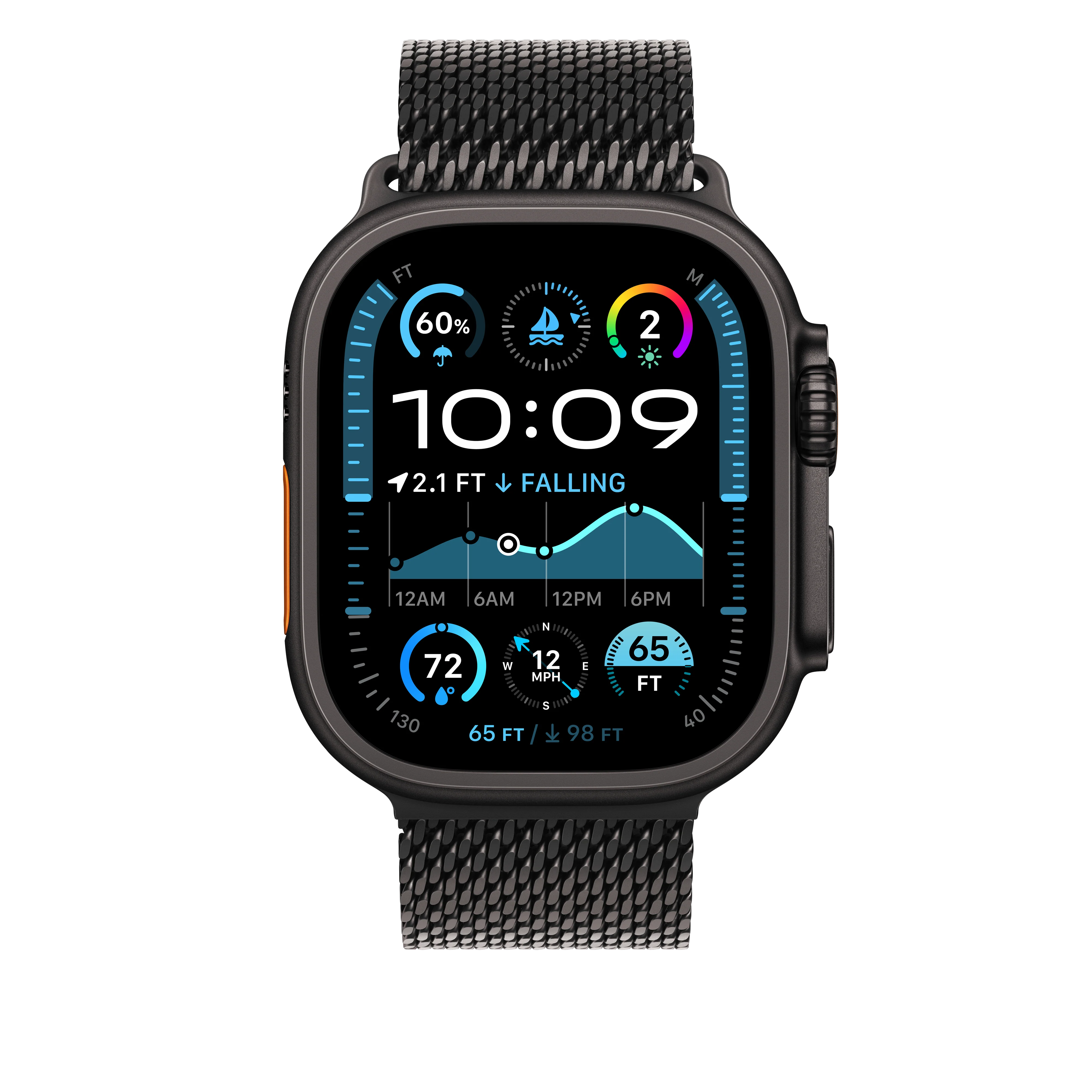 49mm Black Titanium Milanese Loop - Large - Image 3