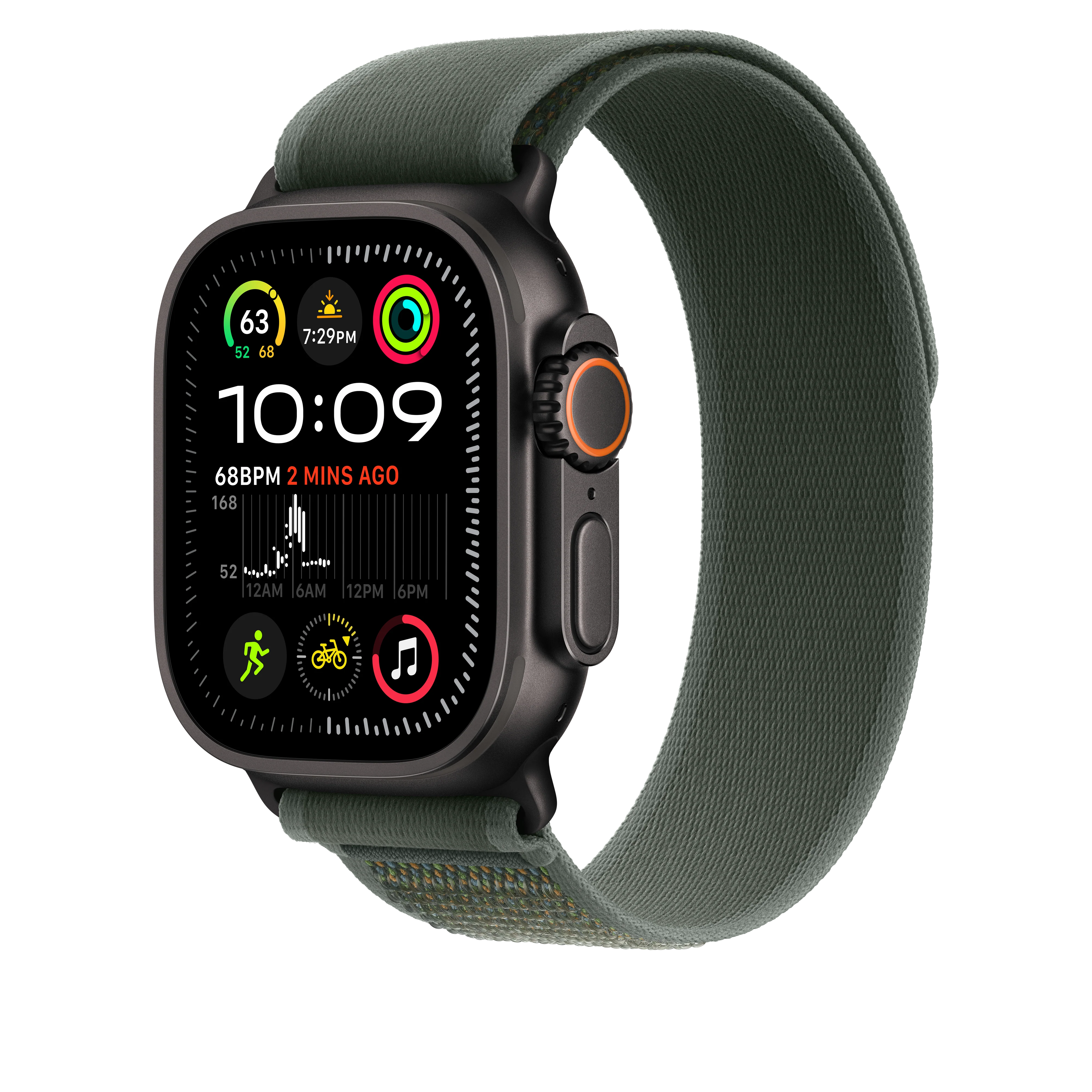 49mm Green Trail Loop - S/M - Black Titanium Finish - Image 2