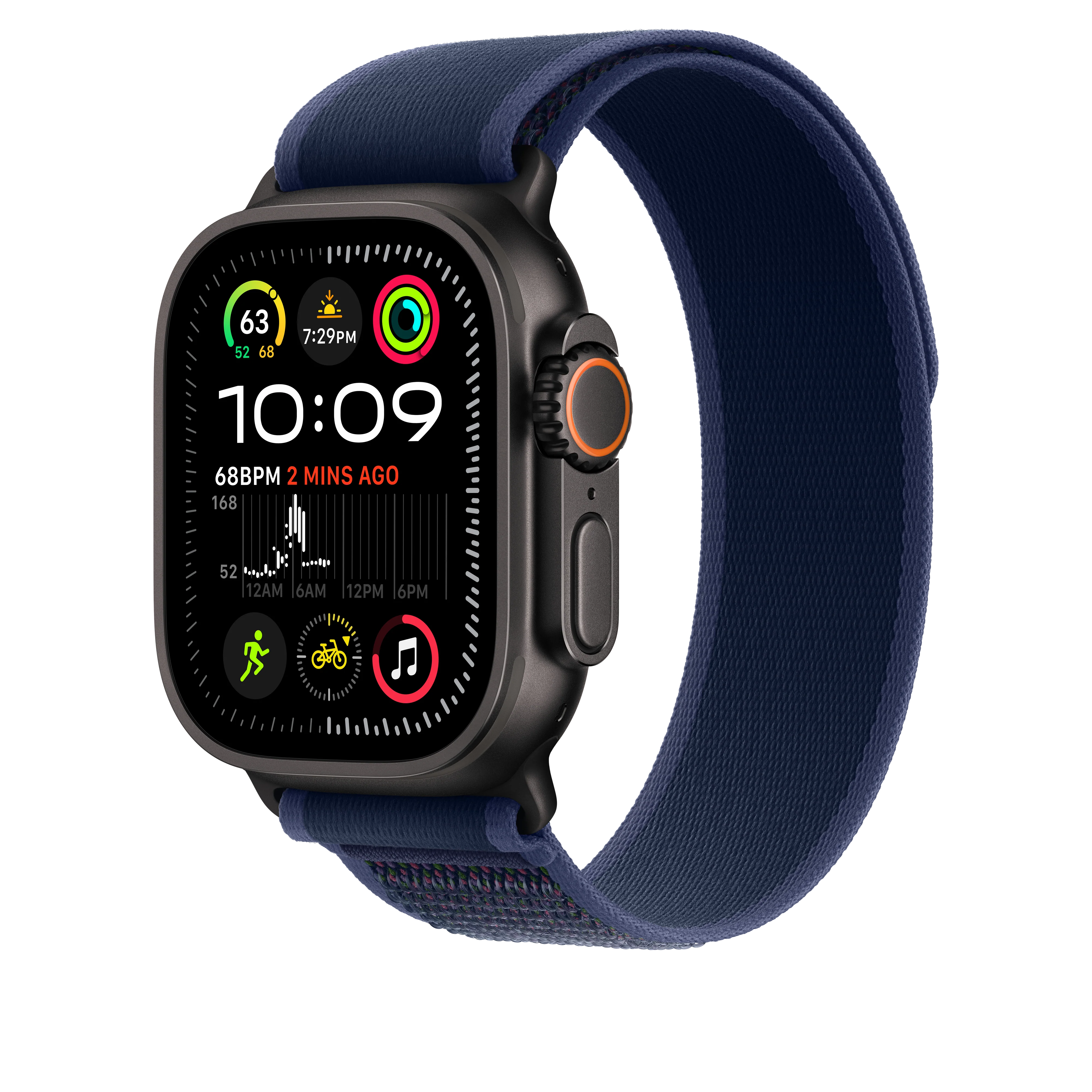 49mm Blue Trail Loop - M/L - Black Titanium Finish - Image 2