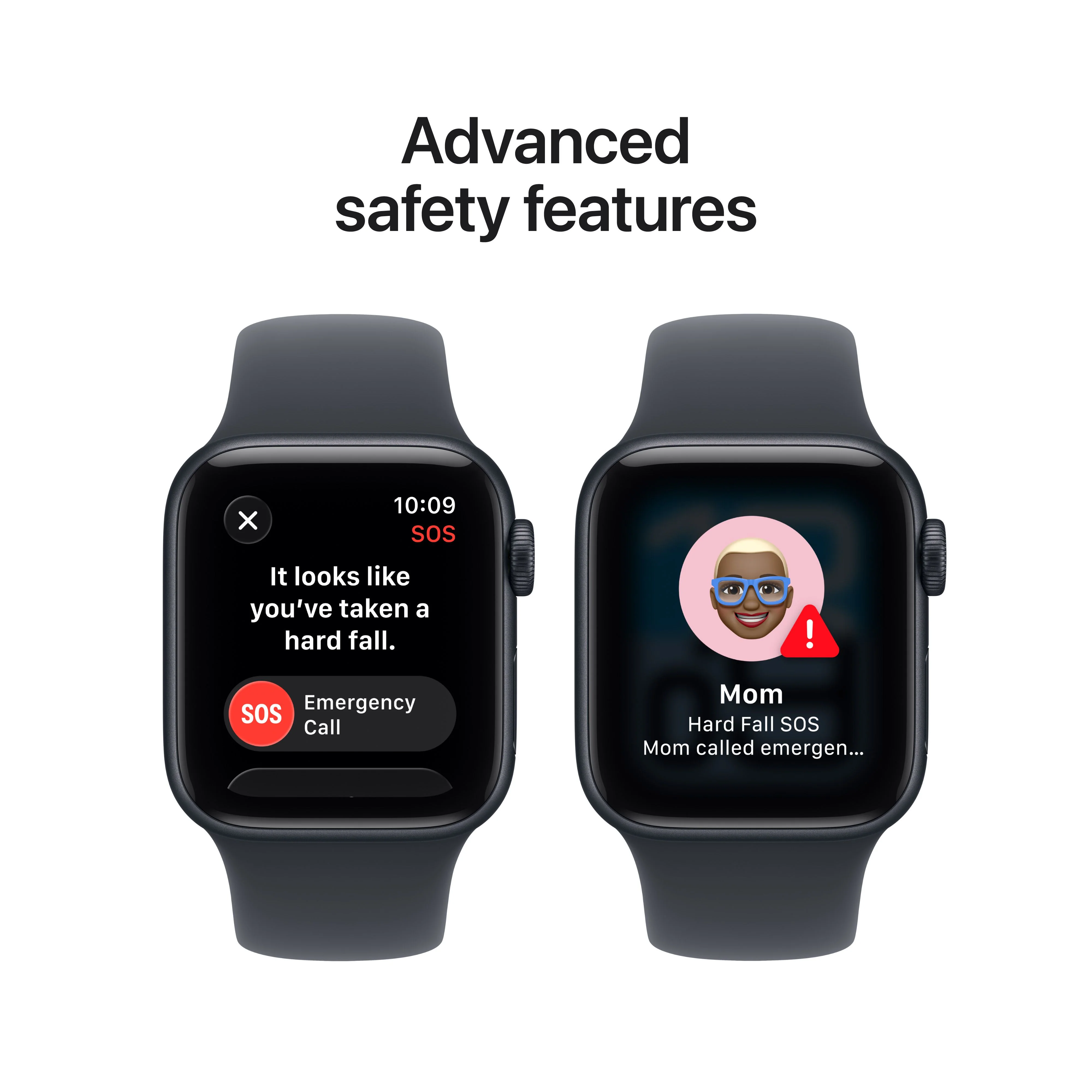 Apple Watch SE 3 موديل GPS إطار ألومنيوم مقاس 40 مم بلون سماء الليل مع حزام رياضي بلون سماء الليل - مقاس متوسط/كبير - Image 7