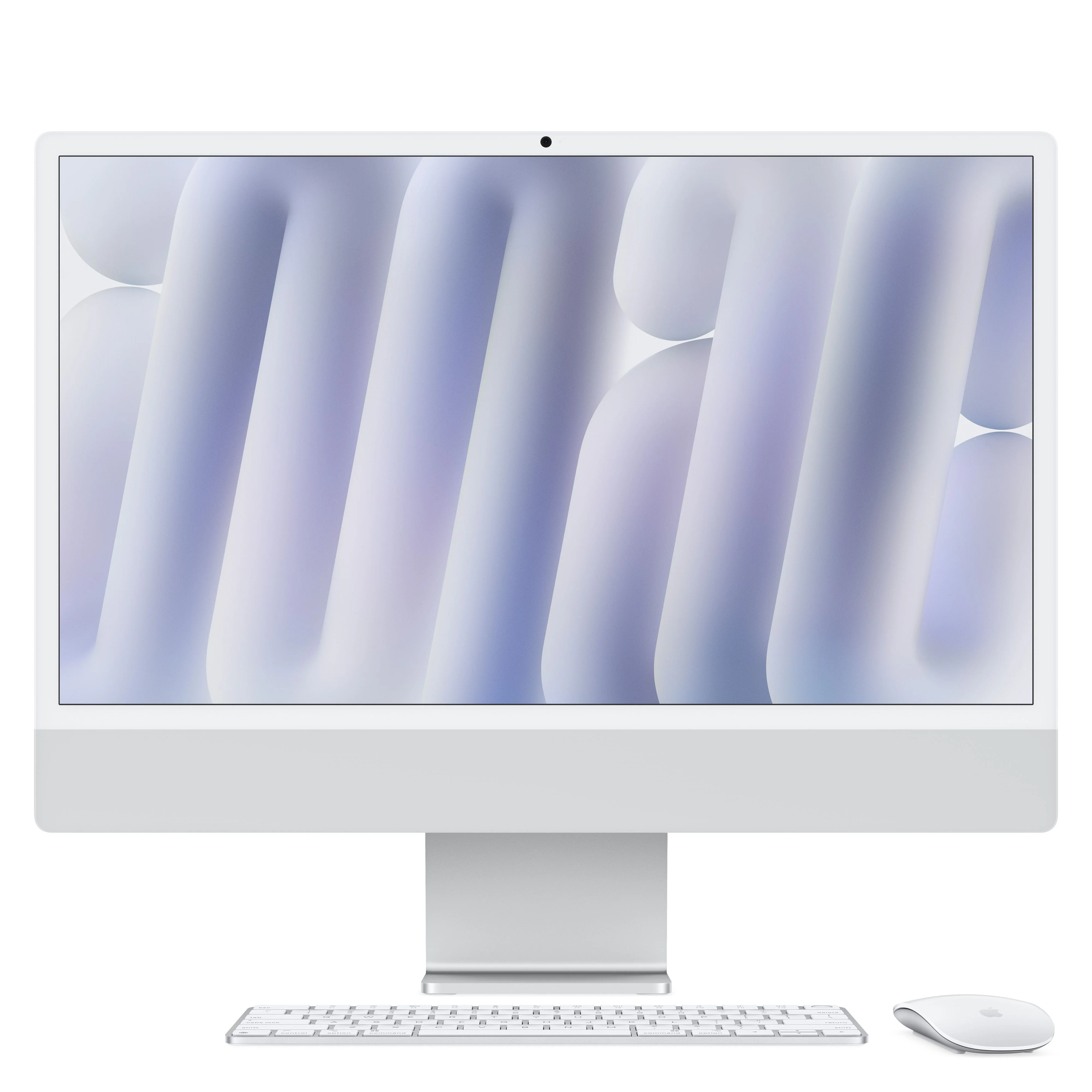 24-inch iMac with Retina 4.5K display: Apple M4 chip with 10-core CPU and 10-core GPU, 512GB SSD - فضي