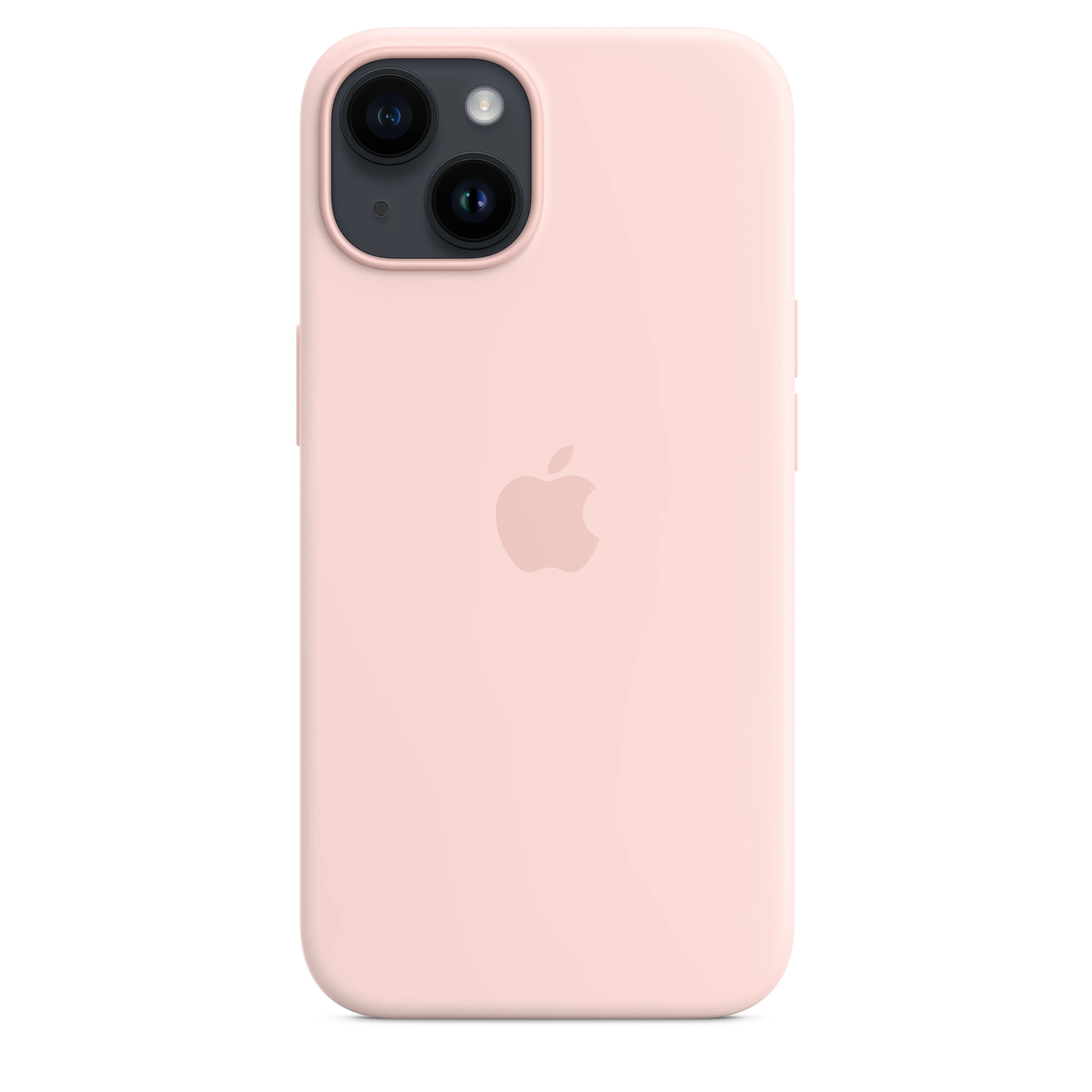 iPhone 14 Silicone Case with MagSafe - Chalk Pink - Image 3
