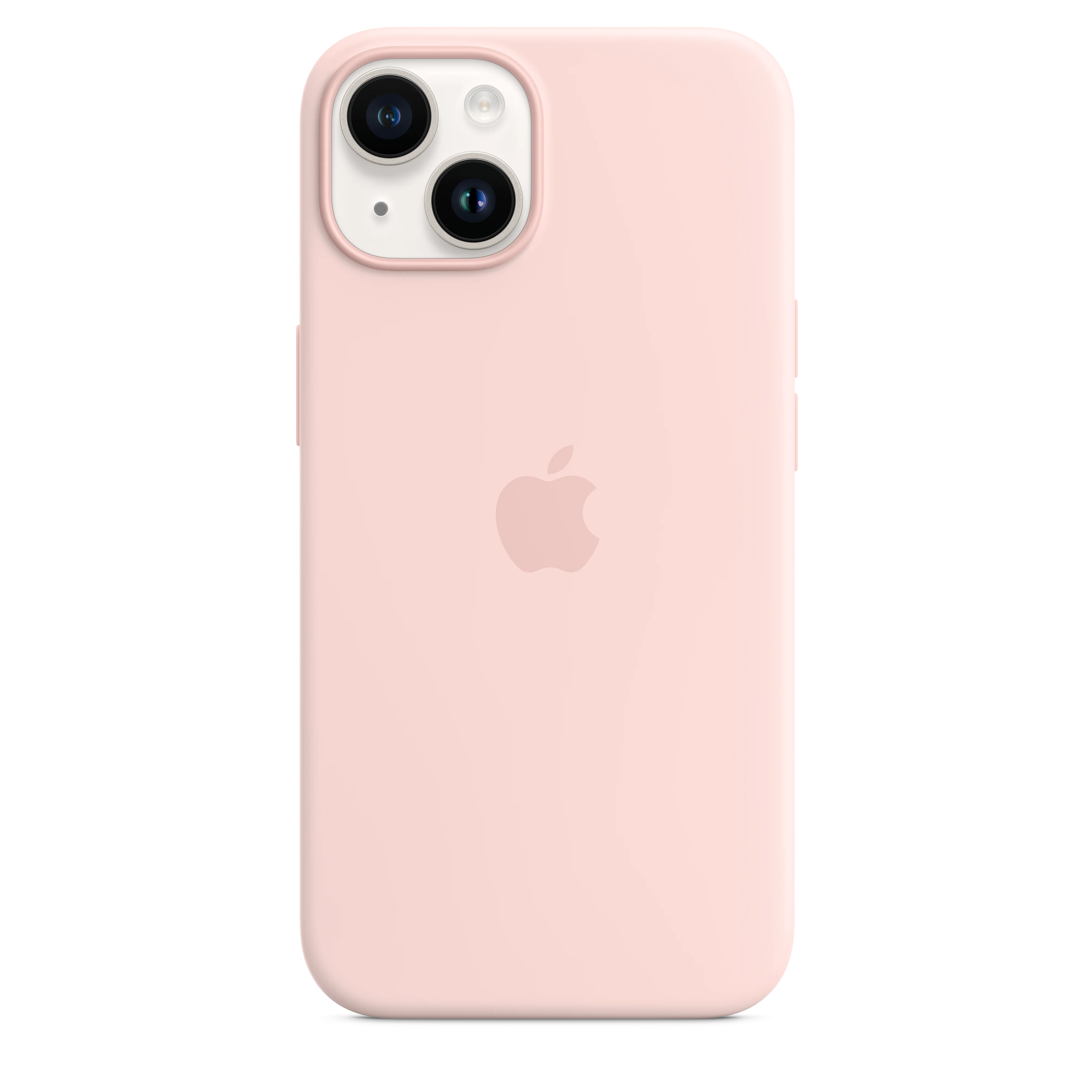 iPhone 14 Silicone Case with MagSafe - Chalk Pink - Image 4
