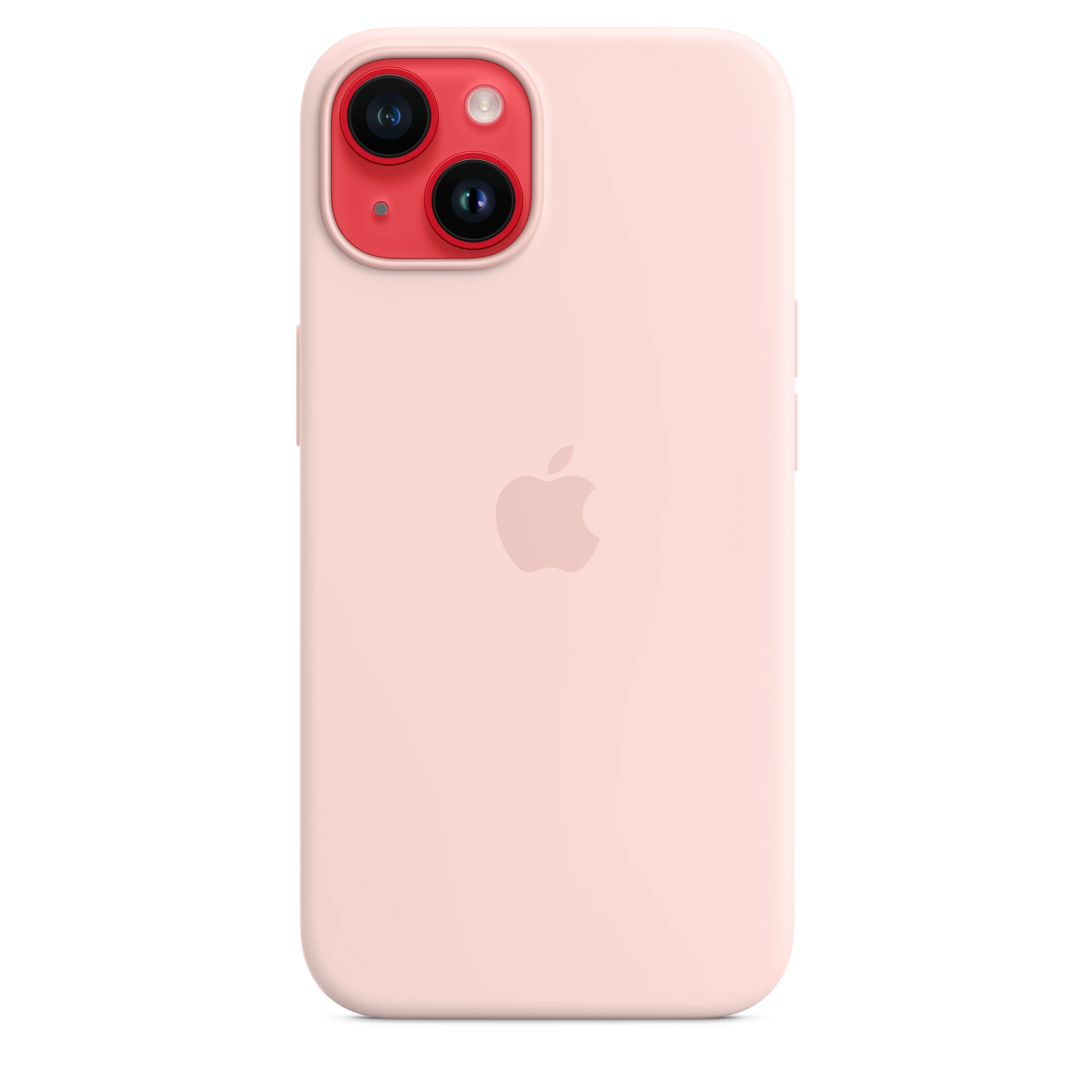 iPhone 14 Silicone Case with MagSafe - Chalk Pink - Image 5