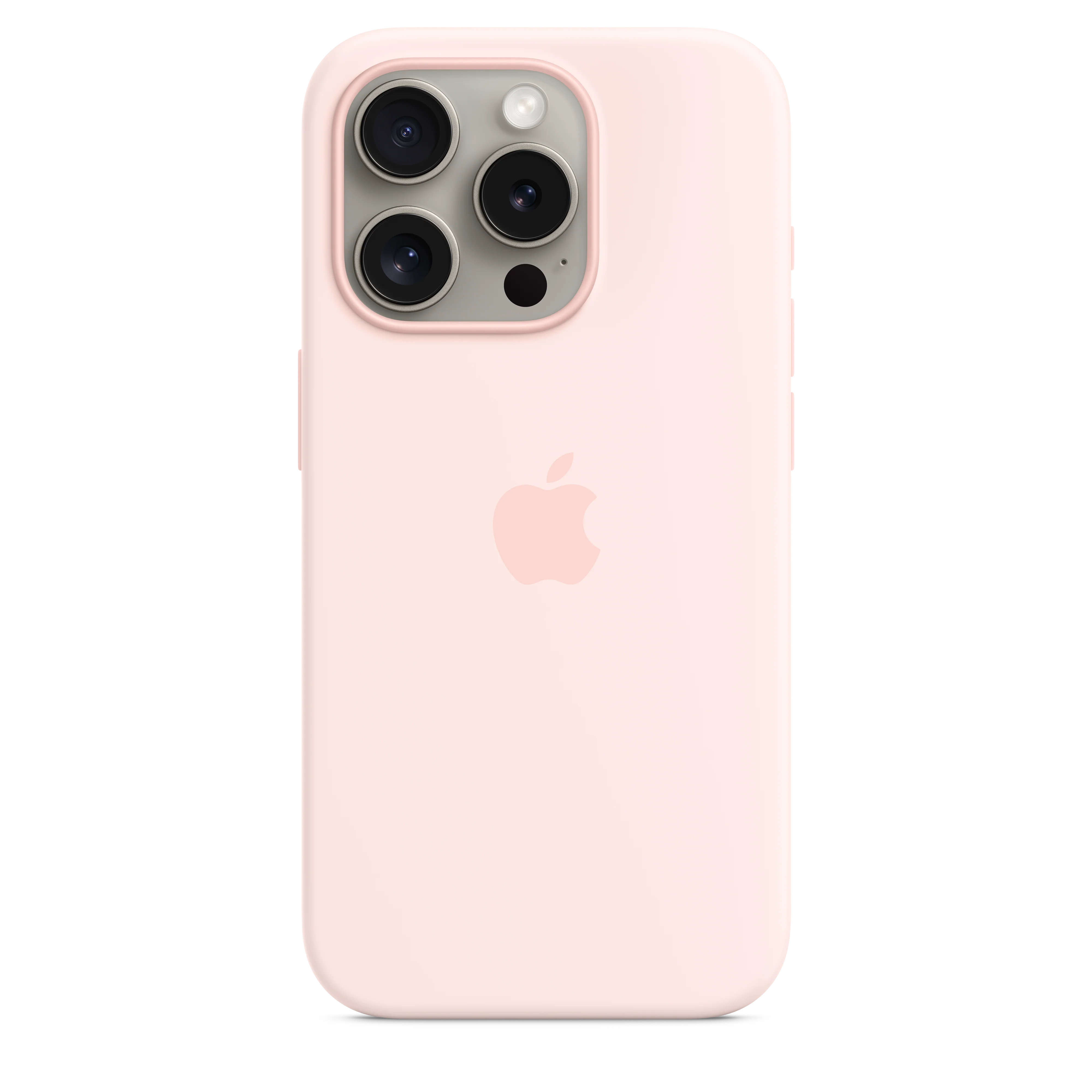 iPhone 15 Pro Silicone Case with MagSafe - Light Pink