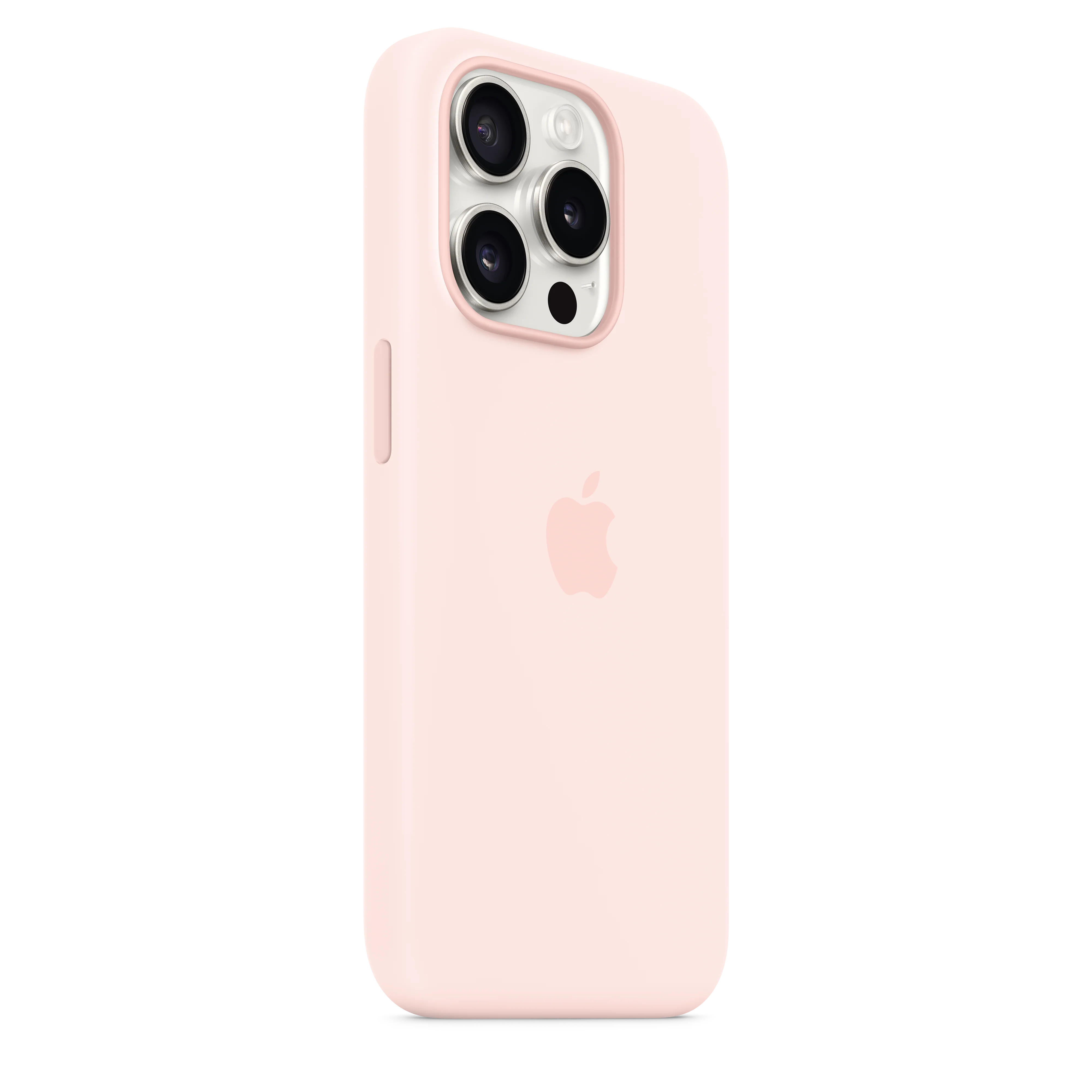 iPhone 15 Pro Silicone Case with MagSafe - Light Pink - Image 5