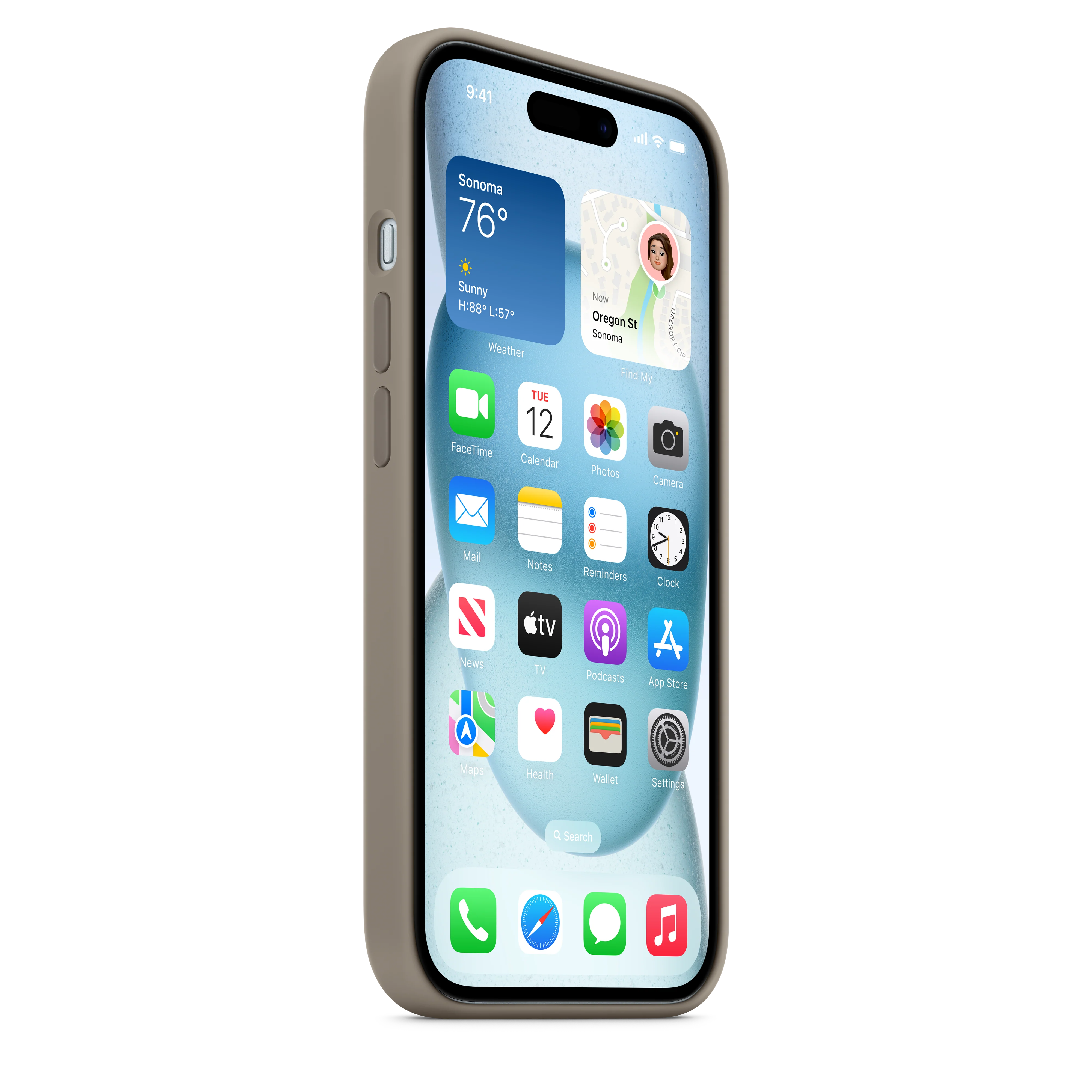 iPhone 15 Silicone Case with MagSafe - Clay - Image 7