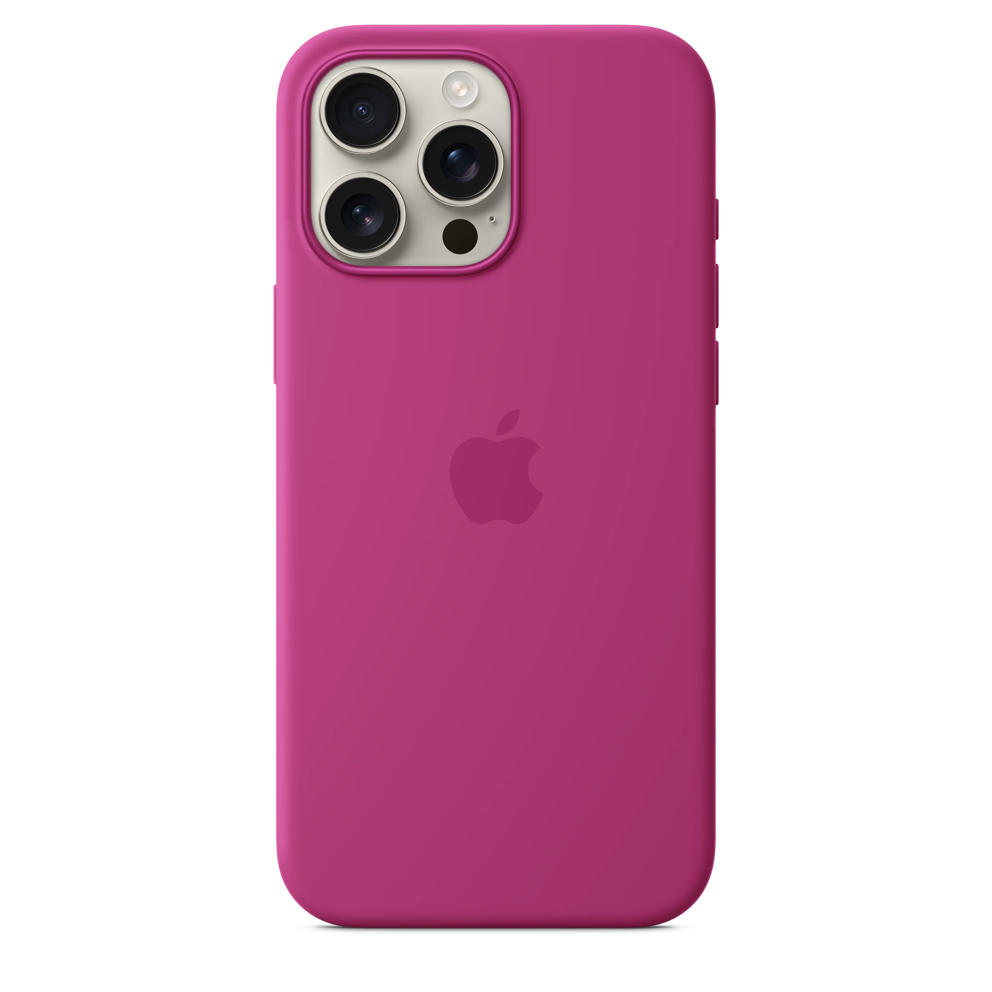 iPhone 16 Pro Max Silicone Case with MagSafe - Fuchsia - Image 2