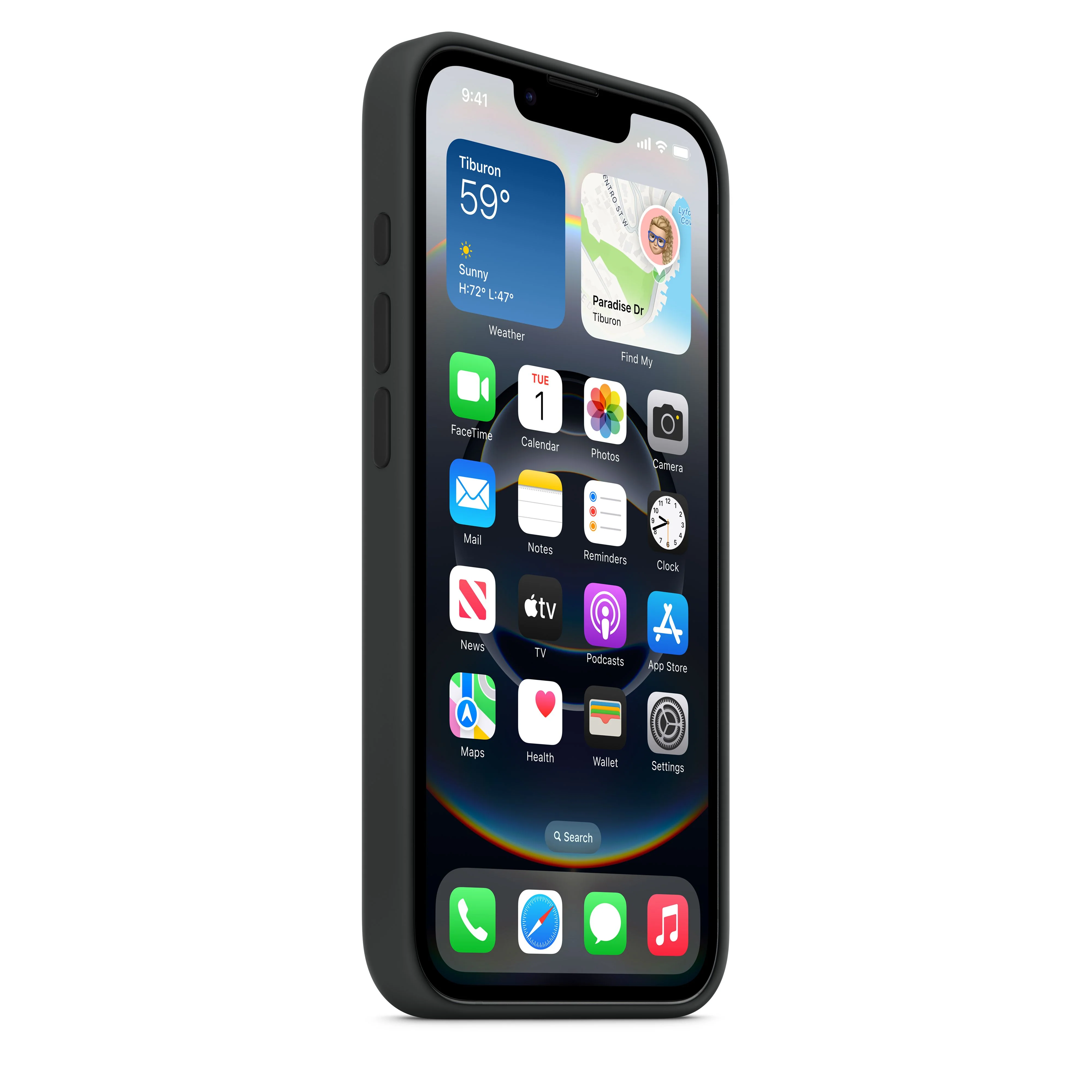 غطاء سيليكون iPhone 16e – أسود - Image 3